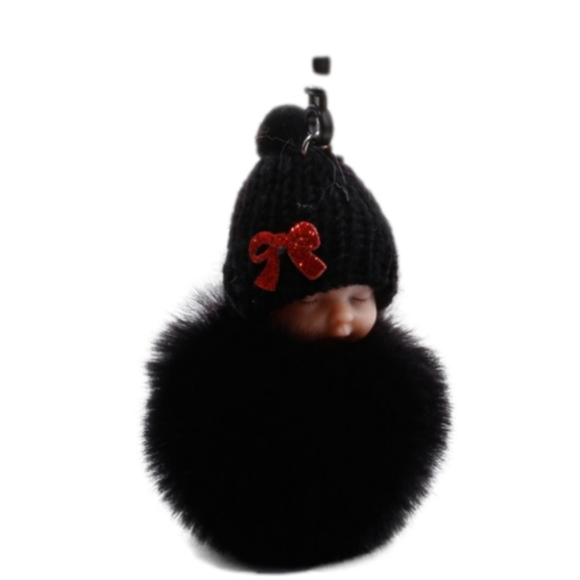 Accessories - NEWBORN BABY POM POM KEYCHAIN OR PURSE CHARM